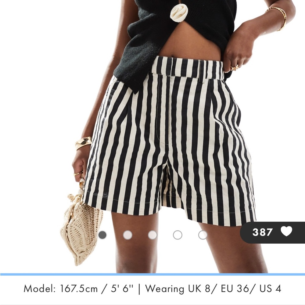 ASOS Linen Dad Shorts